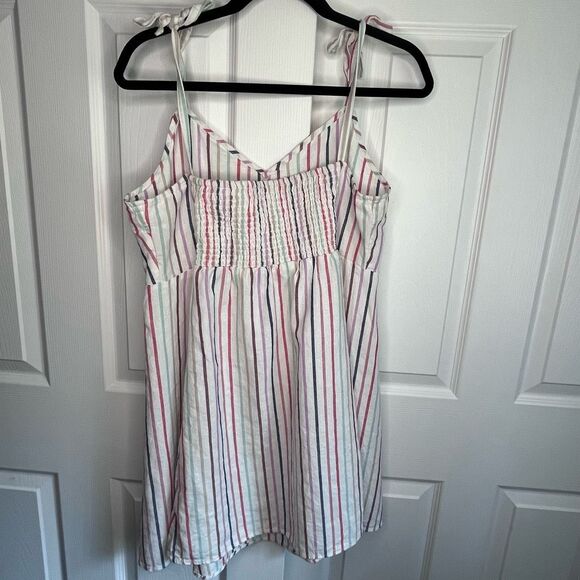 Gap Linen Blend Striped Sundress Size Large - Picture 4 of 6